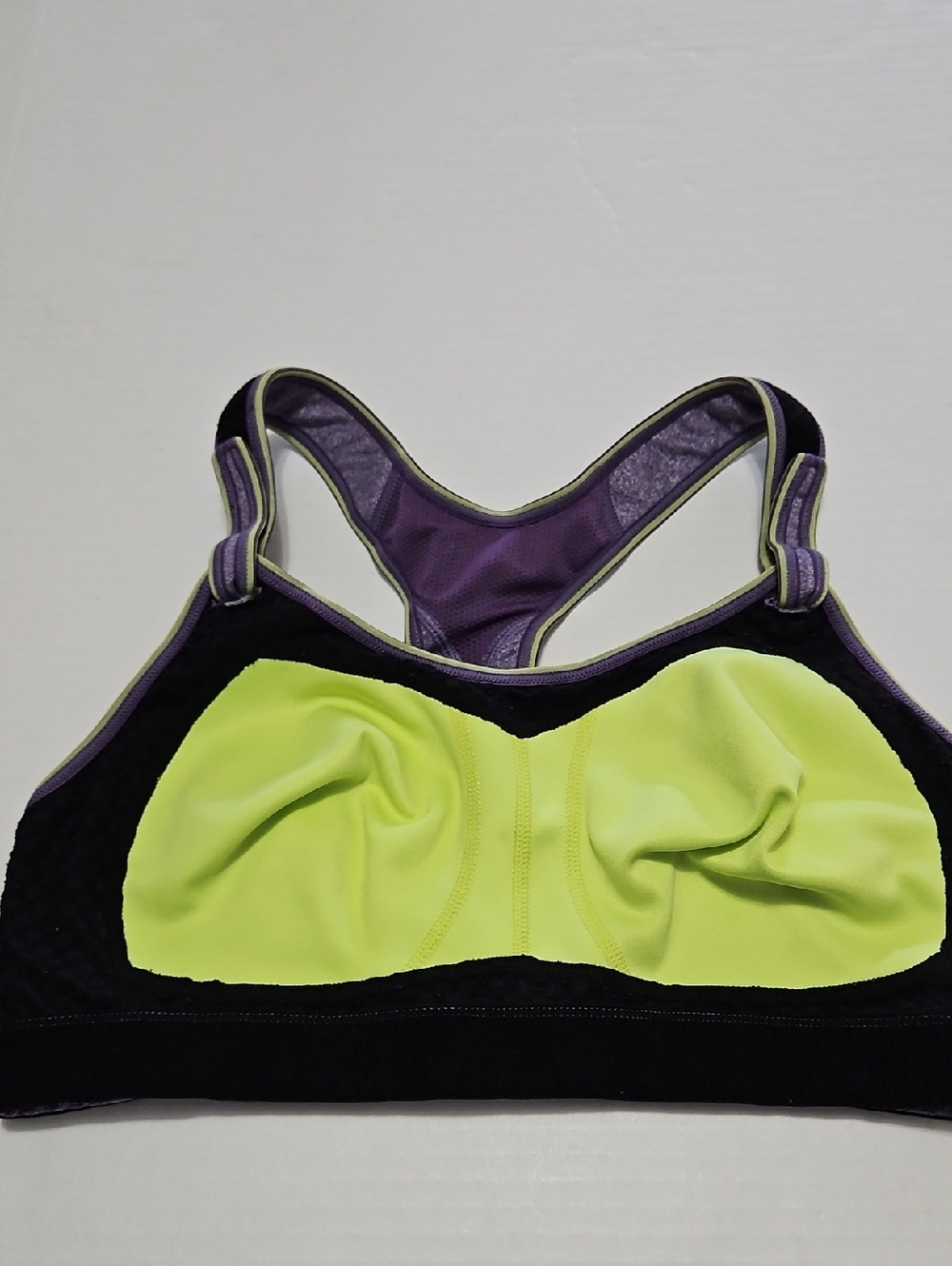 Moving Comfort Rebound Racer Purple Supportive Racerback Sports Bra Size 36D - Picture 3 of 7